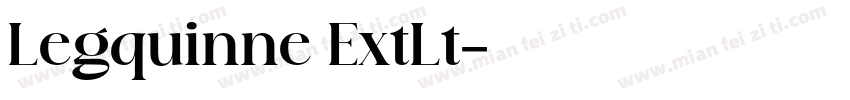 Legquinne ExtLt字体转换